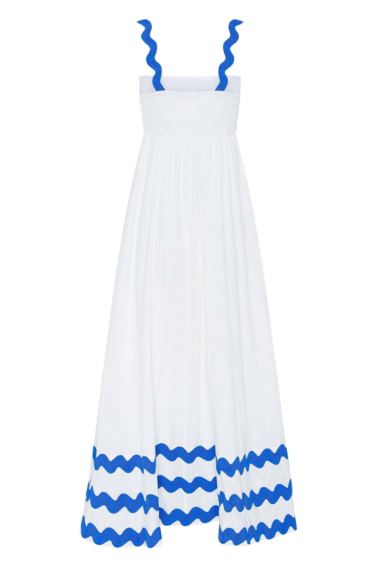 Women's Casual Sleeveless Shirred Back Flowy Maxi Dress for Vacation, Beach, Summer Outfits & Boho Style - Perfect for Tropical Getaways, Pool Parties and Date Nights