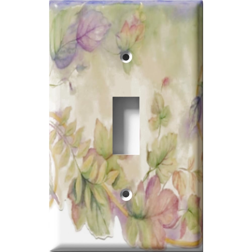 Vibrant Fall Leaves Decorative Light Switch Cover - Single Toggle Wall Plate for Living Room, Bedroom & Home Decor