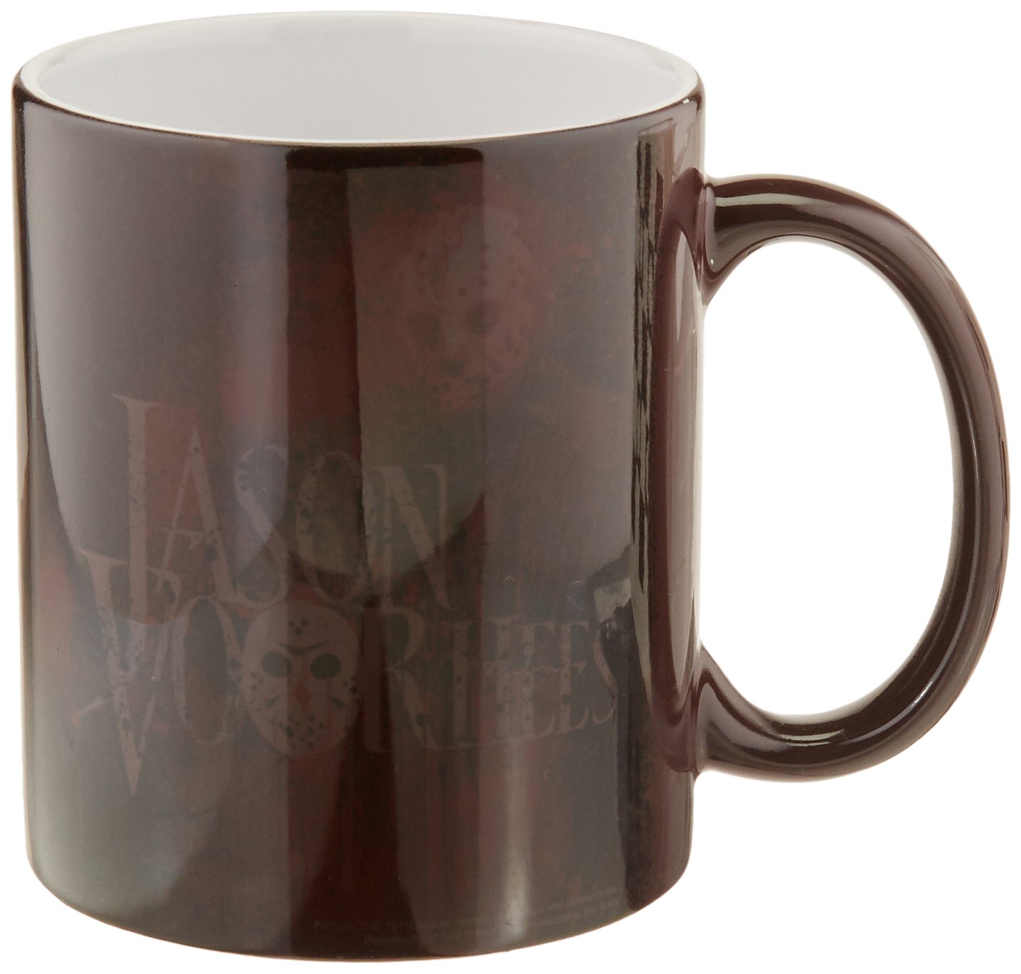 Friday the 13th Jason Horror Movie Morphing Mug - Black Ceramic Coffee Cup for Halloween, Horror Fans & Movie Lovers - Perfect for Scary Movie Nights & Gifts