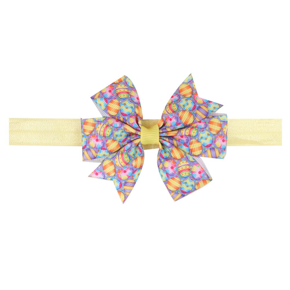Easter Baby Headband Bows - Cute Hair Clips for Girls, Spring Hair Accessories with Floral Design (Set of 3) - Perfect for Easter Photos, Spring Parties & Holiday Outfits