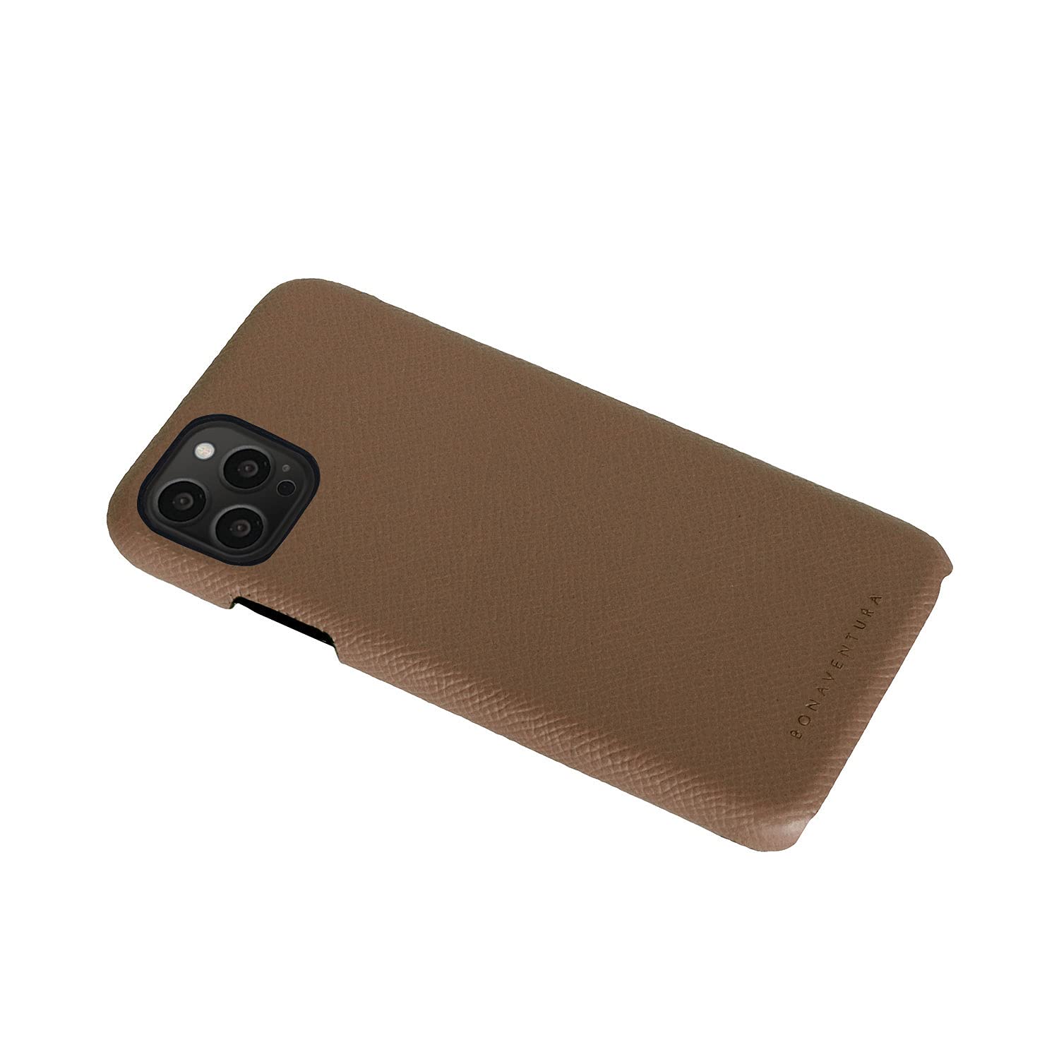 BONAVENTURA Noblessa iPhone 13 Pro Max Back Cover Case - Premium Etoupe Leather Protective Phone Case for Women & Men | Slim Fit, Shockproof, Scratch Resistant | Perfect for Work, Travel & Everyday Use