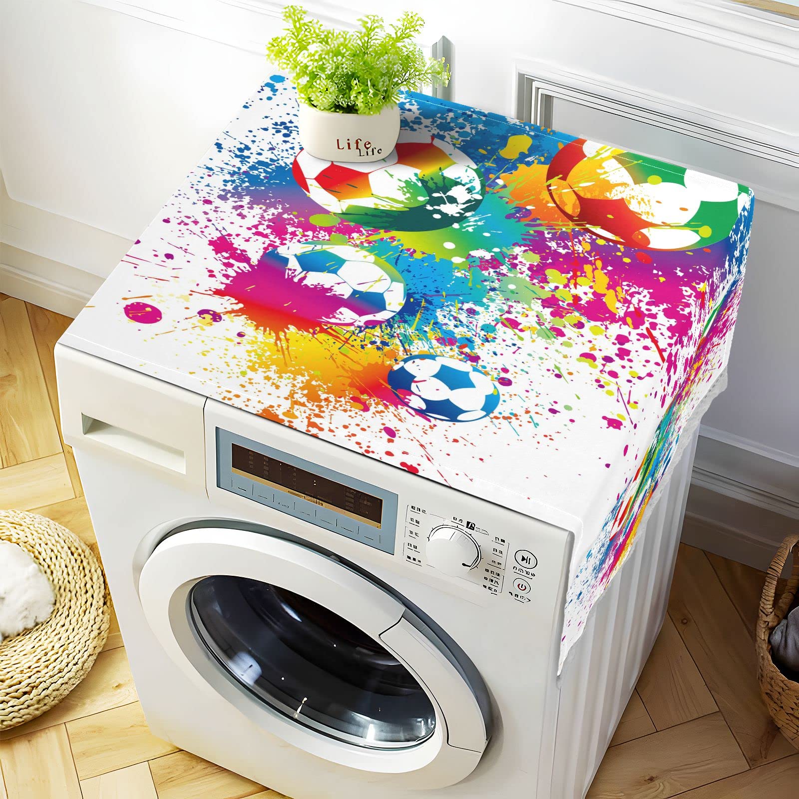 Waterproof Non-Slip Front Load Washer Dryer Cover Mat - 51