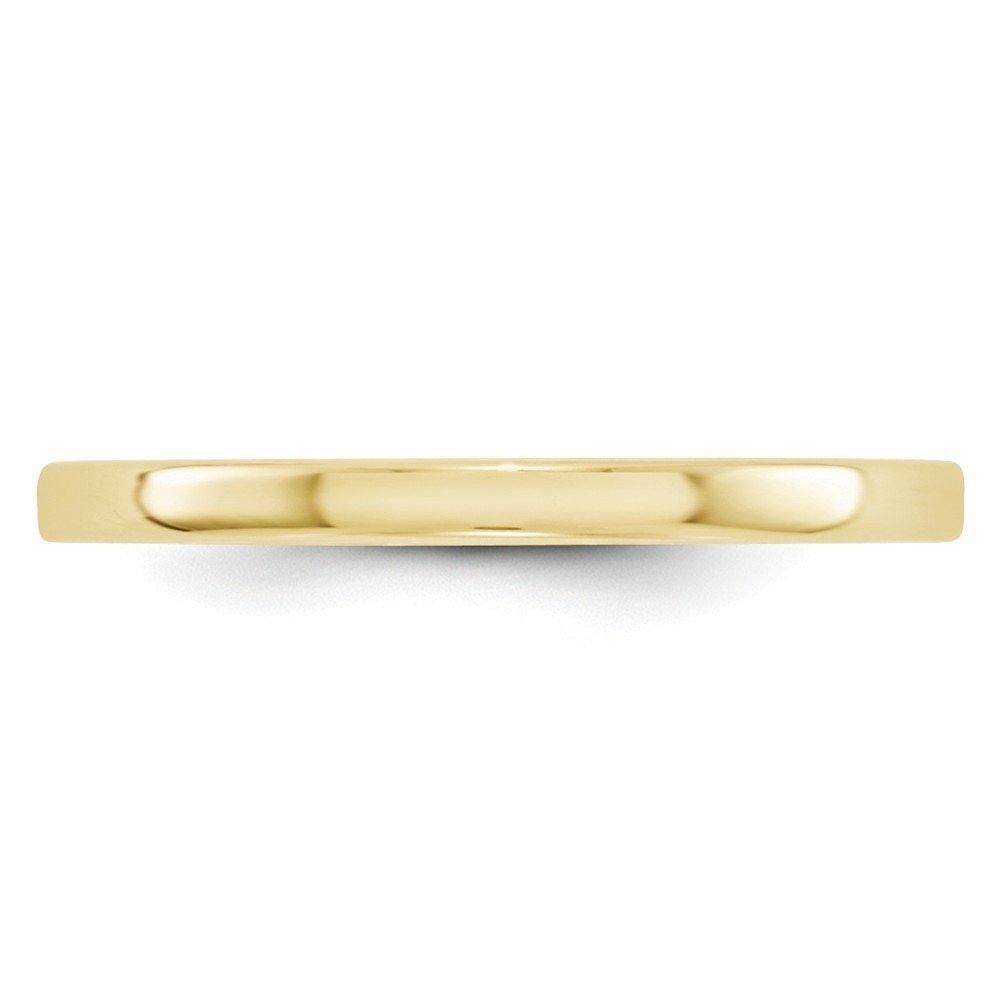 10k Solid Yellow Gold 2mm Flat Wedding Band Ring for Men & Women - Perfect for Engagement, Anniversary, and Everyday Wear