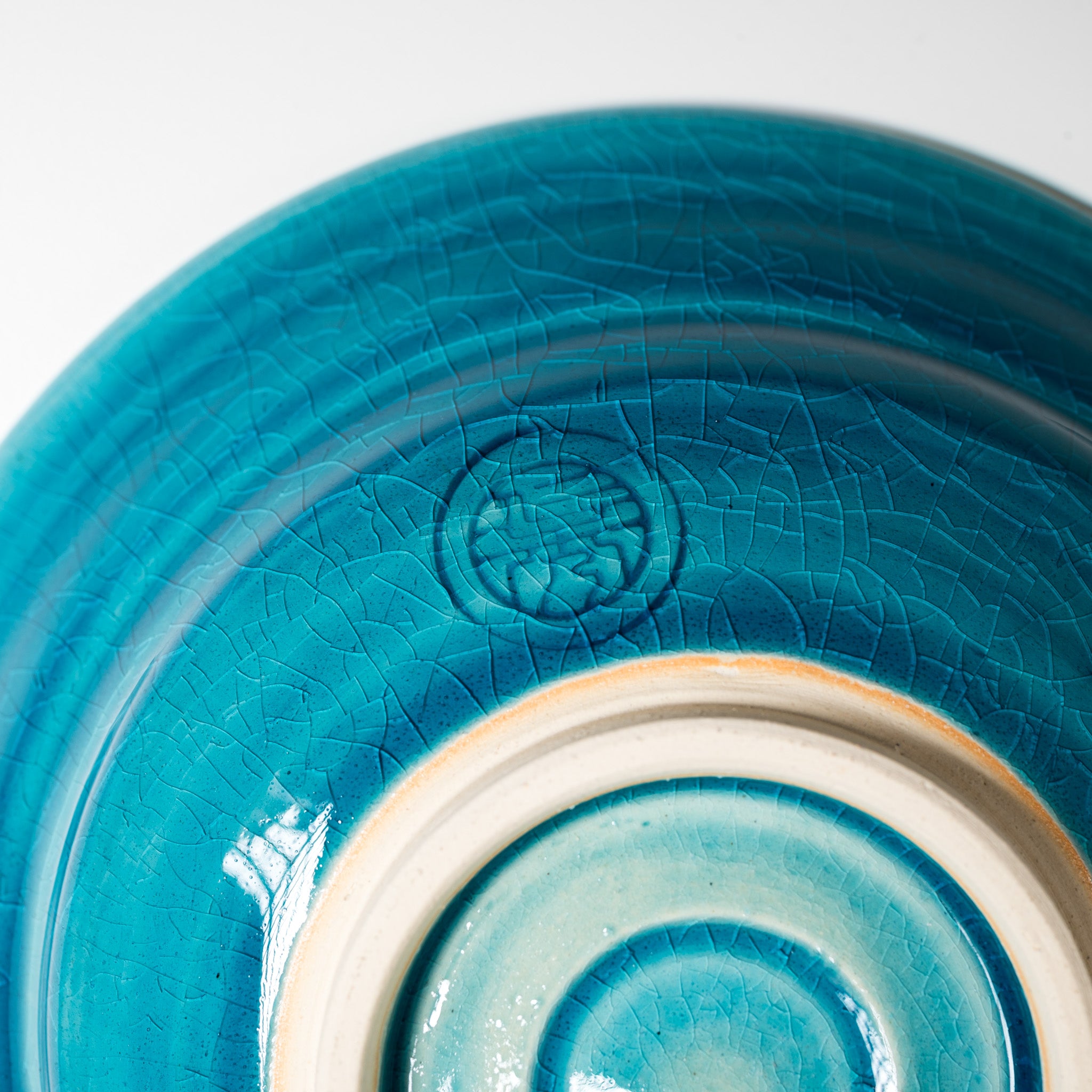 NINSHU 21cm Deep Plate - Souku Blue Ceramic Dinner Plate for Japanese Cuisine, Ramen, Sushi & Asian Dishes | Elegant Tableware for Home Dining & Restaurant Use