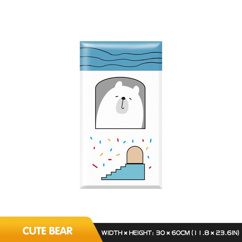 Safe & Soft Snow Animal Wall Decoration for Nursery & Kids Room - Anti-Collision Baby Proofing for Toddler's Bedroom & Playroom Decor