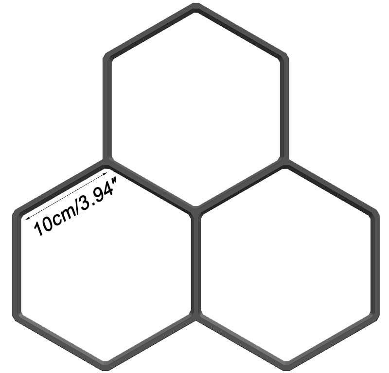 Reusable Hexagon Concrete Molds for DIY Walkway & Stepping Stones - Cement Path Maker for Lawn, Patio, Garden & Outdoor Pavement (Perfect for Creating Beautiful Garden Pathways & Landscape Designs)