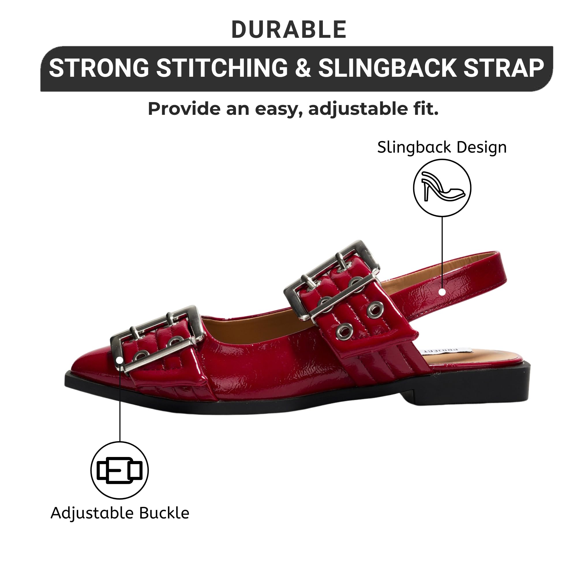 **Women's Memory Foam Flats & Sandals - Non-Slip Rubber Sole Comfortable Slingback Shoes for Casual Wear & Travel (Katharyn Style 2025)**    *(Perfect for office, walking, vacations, and everyday lightweight comfort!)*