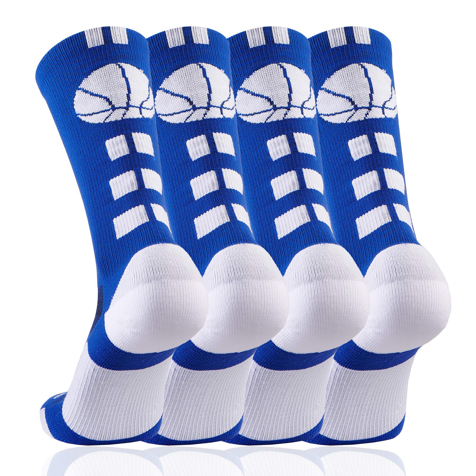**Elite Basketball Socks with Team Logo - Breathable, Cushioned & Lightweight Athletic Crew Socks for Men & Women - Perfect for Training, Games & Everyday Wear**
