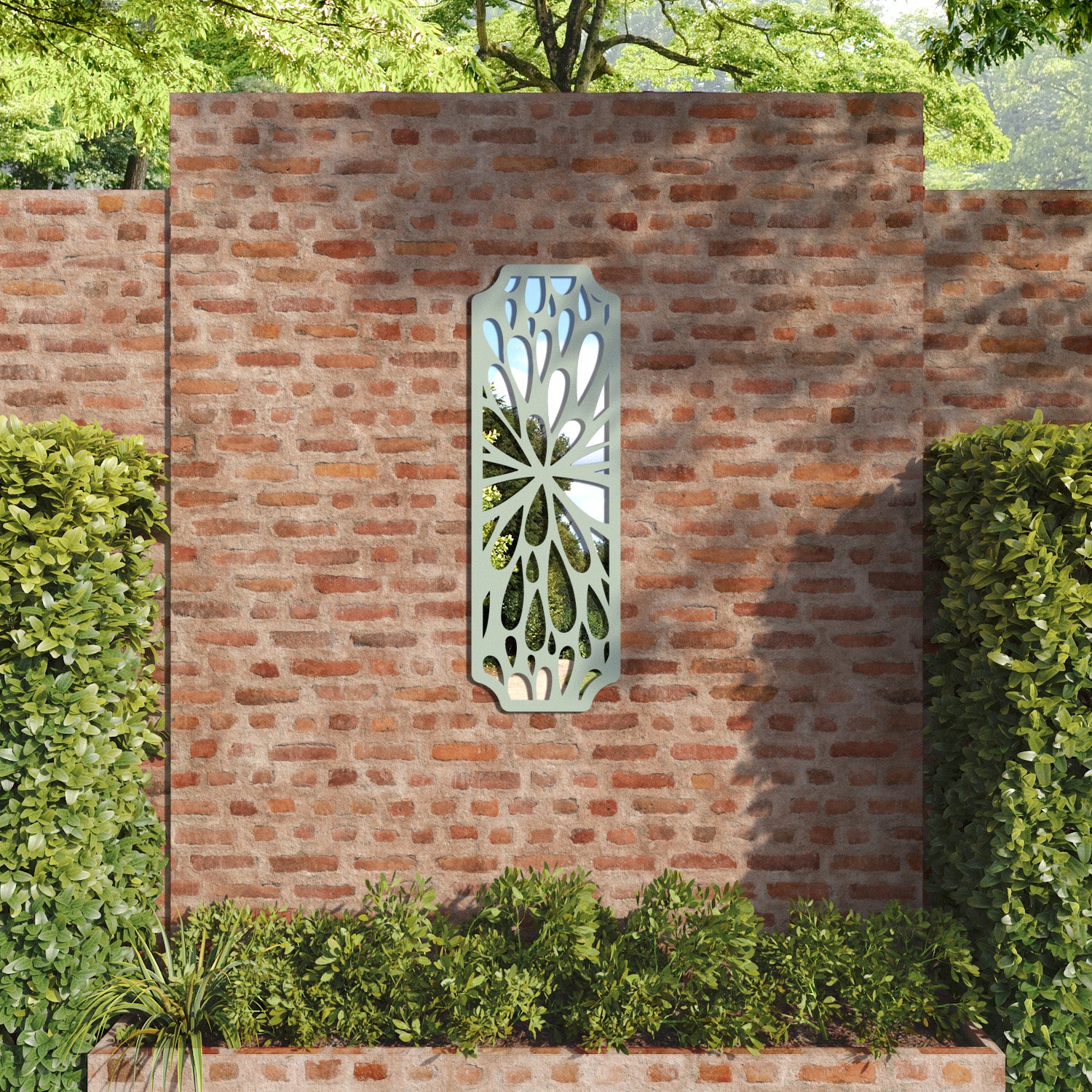 Blossom Regal Decorative Mirrored Wall Panel - Elegant Home Decor for Living Room, Bedroom & Entryway