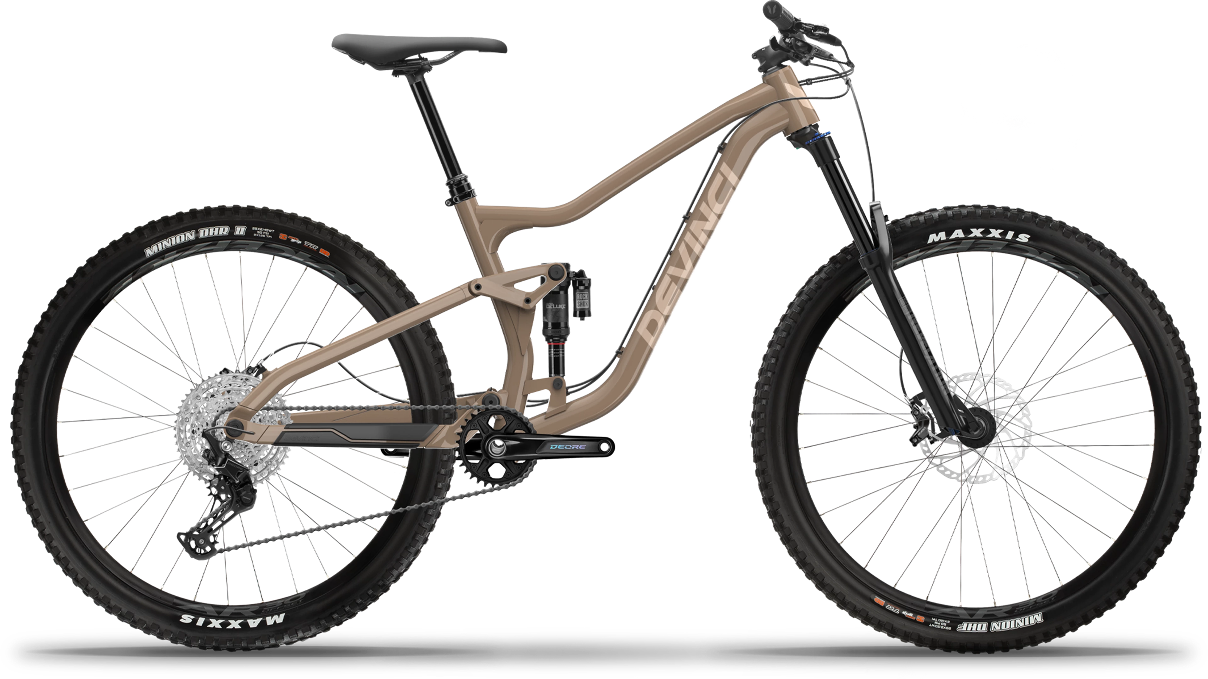 2024 Devinci Troy Aluminum Mountain Bike - Deore 12-Speed Drivetrain for Trail Riding & Mountain Adventures