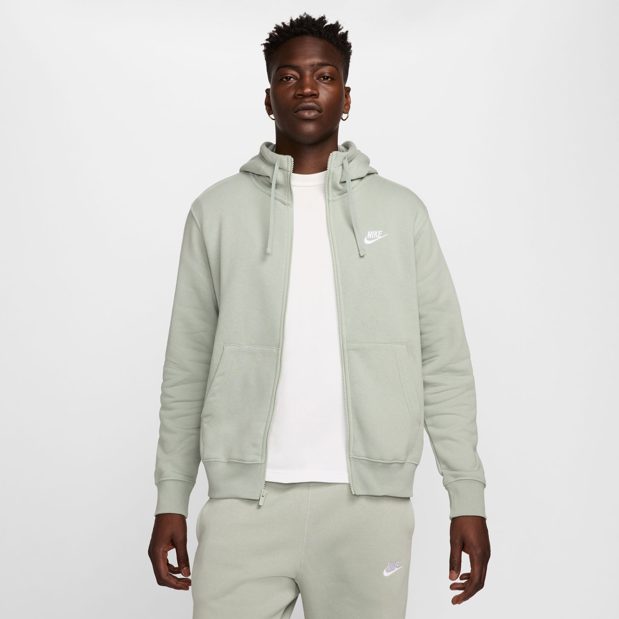 Men's Nike Full Zip Hoodie - Lightweight Fleece Jacket for Running, Gym & Casual Wear | Breathable & Comfortable Athletic Sweatshirt for Men