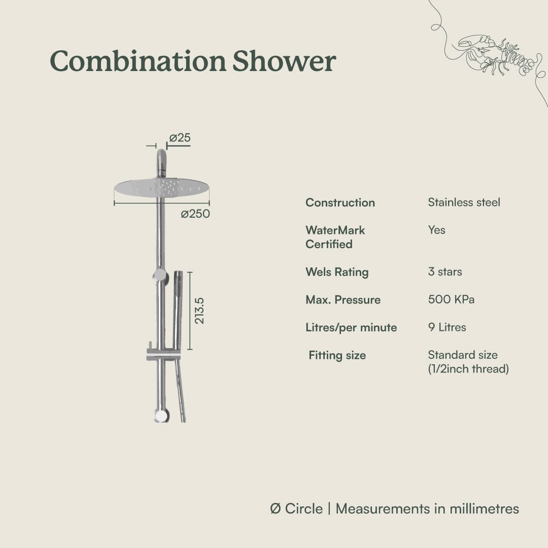 Antique Brass Shower Head and Handheld Shower Combo - Vintage Style Bathroom Fixture for Luxurious Spa-Like Experience at Home