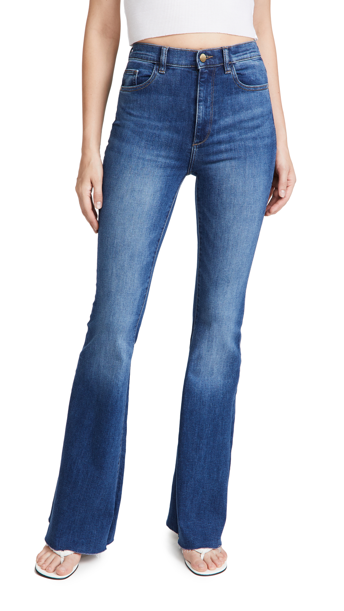 DL1961 Women's Rachel Ultra High Rise Flare Jeans - Stretch Denim Pants for Casual & Dressy Outfits | Perfect for Date Night, Office Wear & Weekend Looks