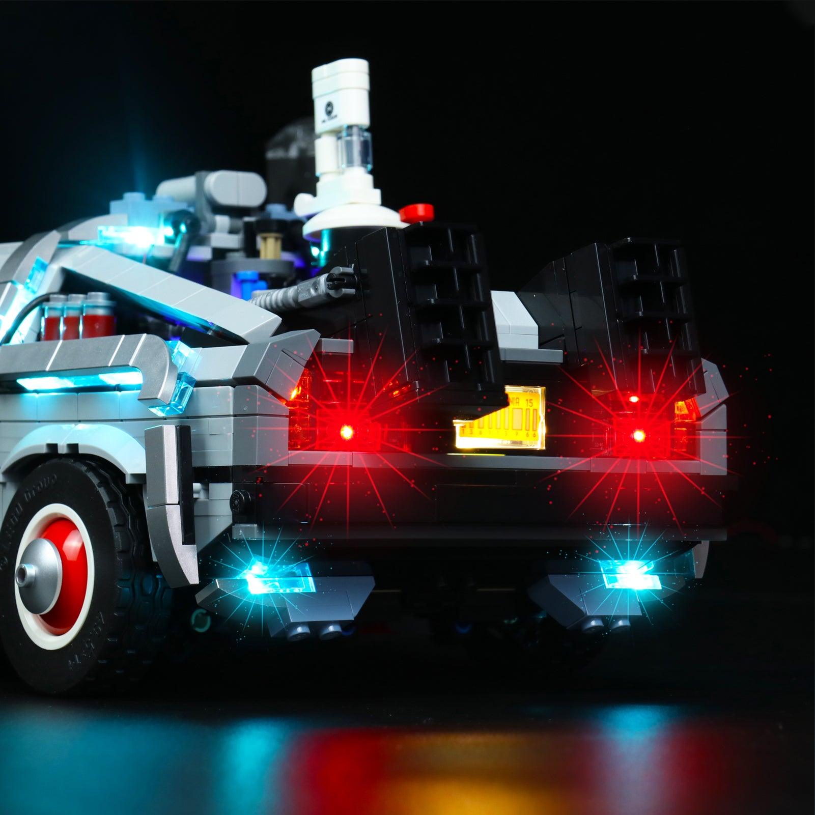 LEGO Technic Back to The Future 10300 Light Kit - Compatible with Official LEGO Sets - DIY Lighting for DeLorean Time Machine Model - Perfect for Display, Collectors, and Movie Fans