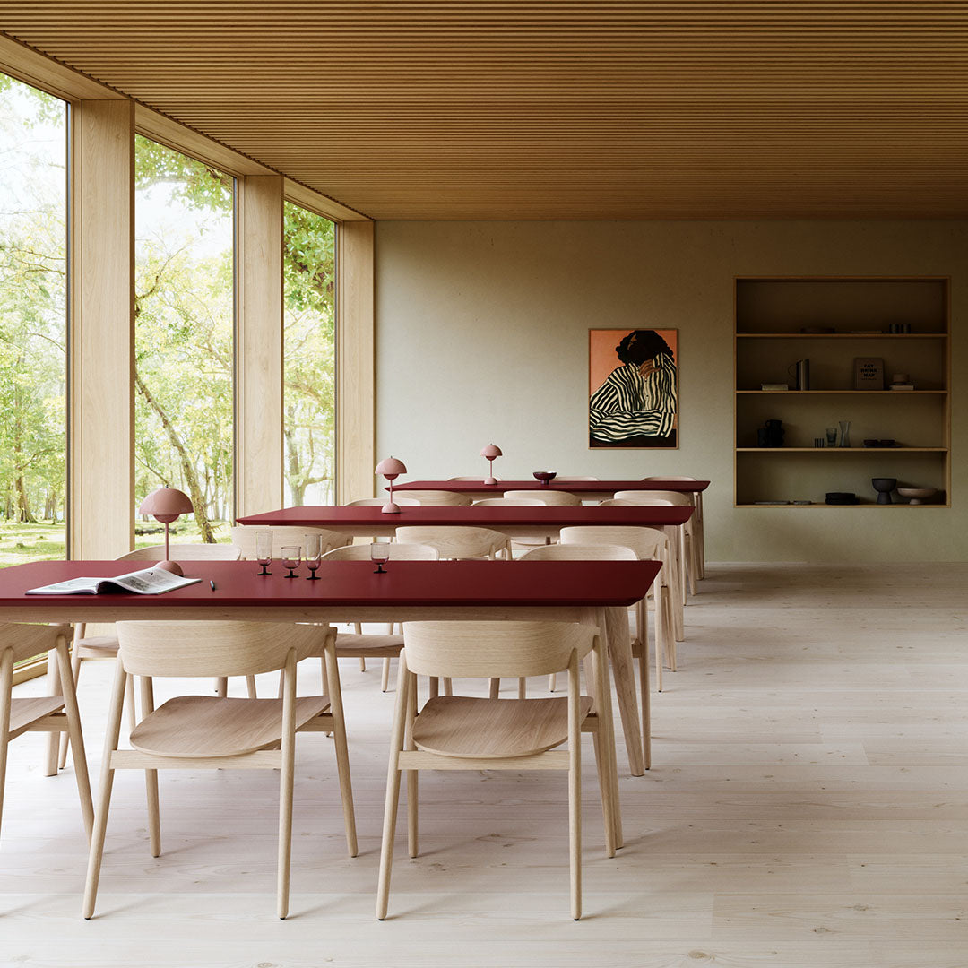 Bykato AC2 Side Chair - Modern Wooden Dining Chair with Upholstered Seat - Perfect for Kitchen, Dining Room, and Office Use