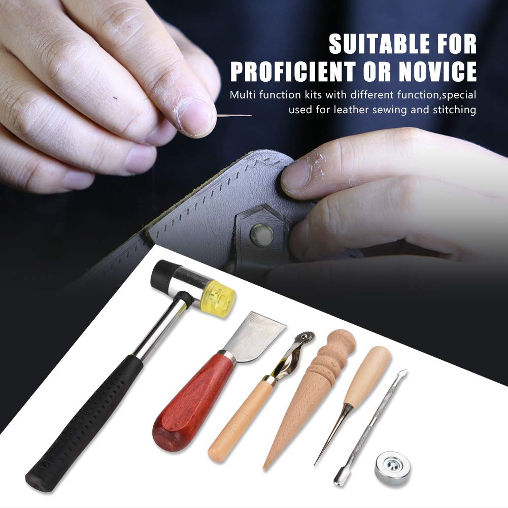 42Pcs Leather Craft Tools Set - Professional DIY Stitching & Sewing Kit for Leatherworking