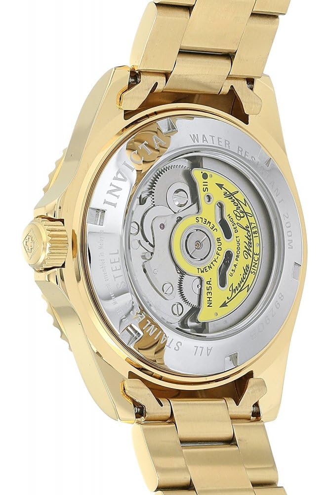 Invicta Pro Diver Men's Automatic Watch - 40mm Stainless Steel Case, Black Dial, Date Window - Perfect for Diving, Business & Everyday Wear