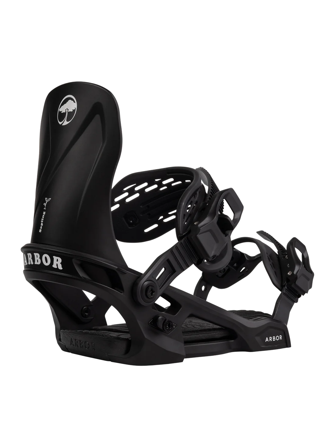 Arbor Junior's Sapling Snowboard Bindings 2025 - Adjustable & Lightweight for Kids & Youth - Perfect for Freestyle & All-Mountain Riding
