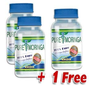 Pure Moringa Oleifera Extract - Premium Quality Supplement (3 Bottles) | Natural Energy Booster & Immune Support for Daily Wellness