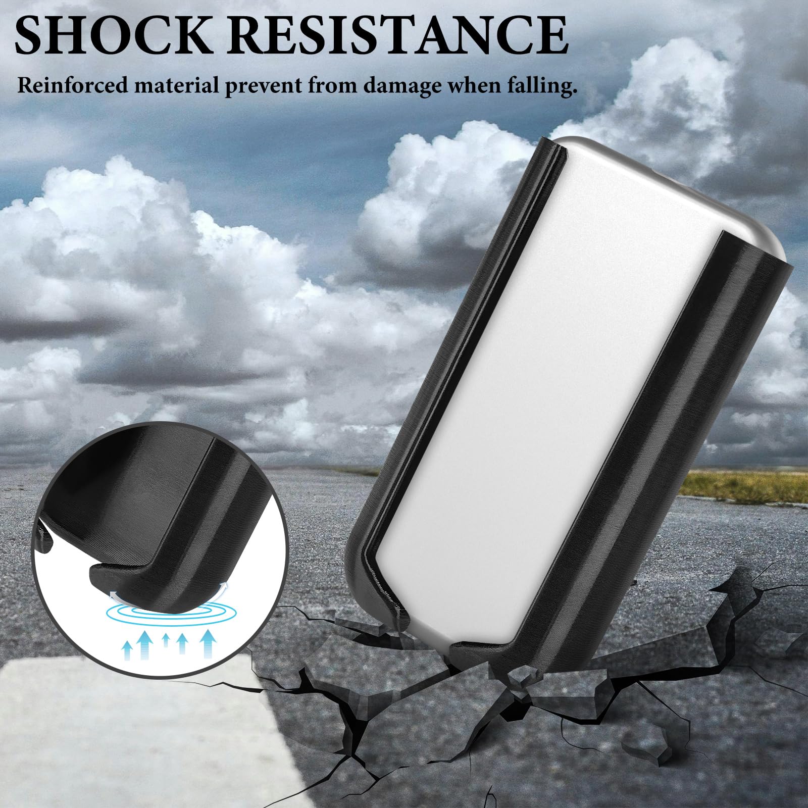 Geekria VR Battery Holder for Apple Vision Pro - Portable Power Bank Belt Clip, Shockproof Battery Protector Accessories to Extend VR Headset Playtime (Black) | Ideal for VR Gaming, Travel & Extended Reality Experiences