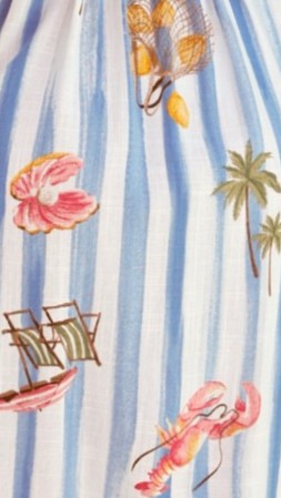 Alejandro Striped Sailor Print Top - Women's Fashion Blouse for Casual Wear & Summer Outfits