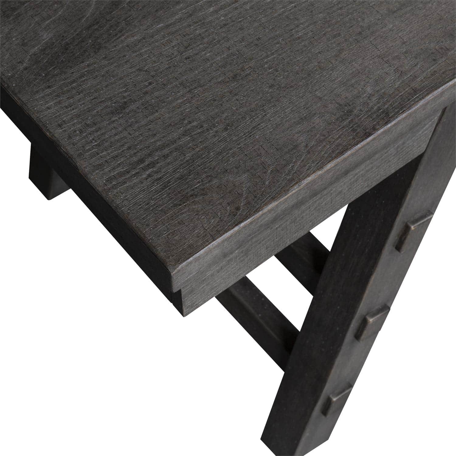 Modern Farmhouse Office Desk - Rustic Wooden Writing Table with Storage Drawers for Home & Workspace - Perfect for Remote Work, Study & Creative Projects