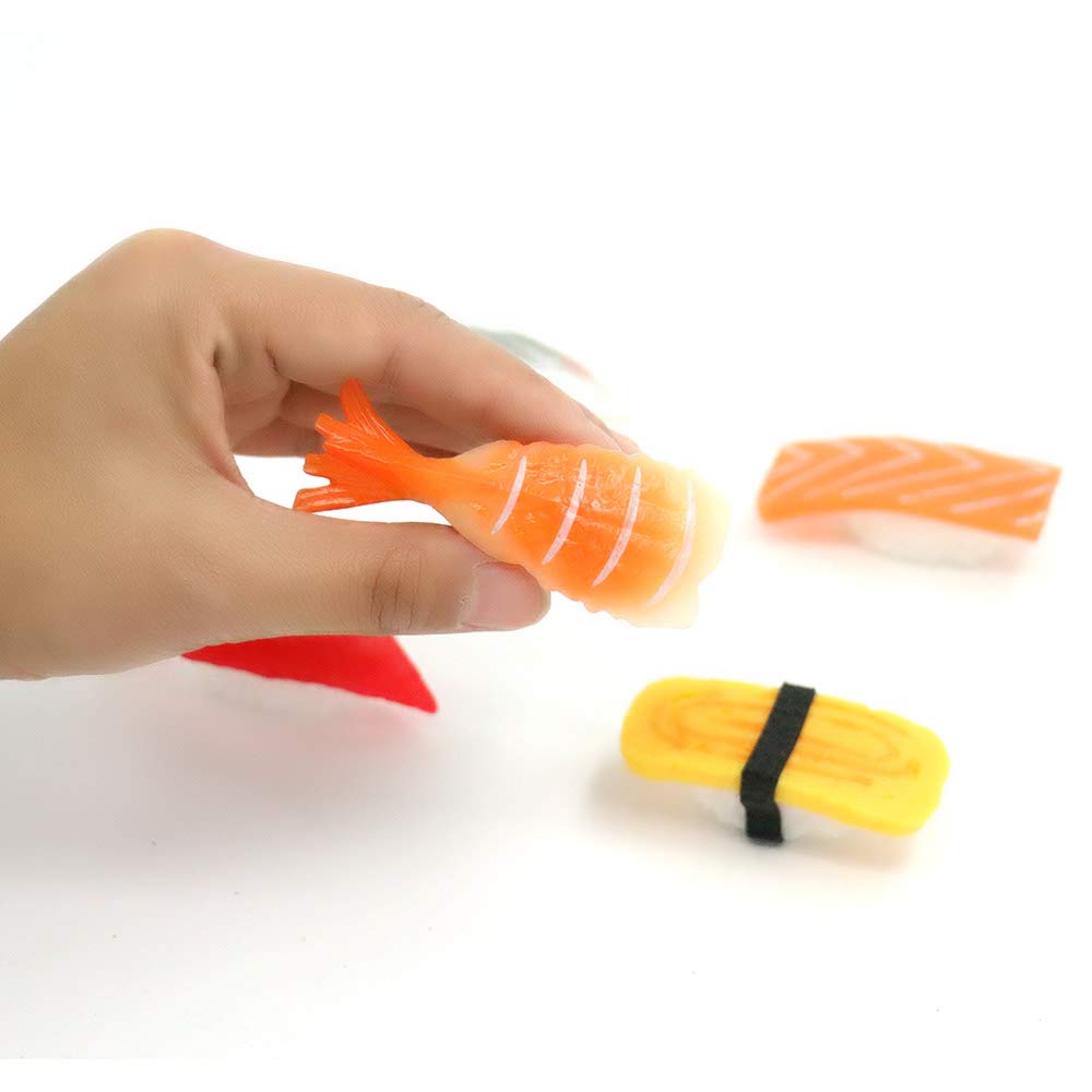 Realistic Artificial Sushi Fake Food Model - Lifelike Nigiri Onigiri Sashimi Simulation for Decoration, Display Props, Dessert Display - Perfect for Restaurant Displays, Home Decor, and Photography Props