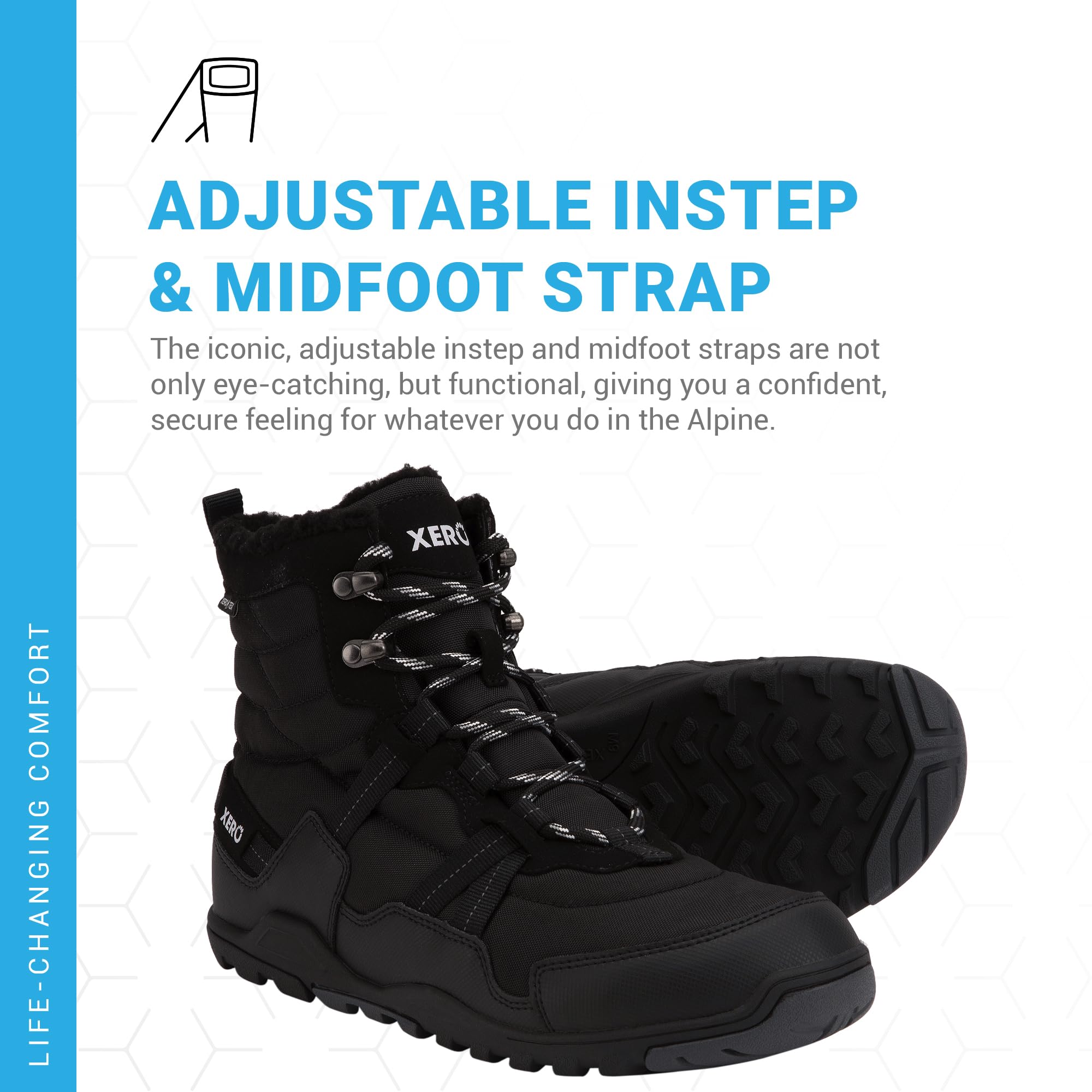 Xero Shoes Barefoot Hiking Shoes for Men - Lightweight Zero Drop Trail Running Boots | Waterproof Outdoor Adventure Footwear for Hiking, Camping & Backpacking