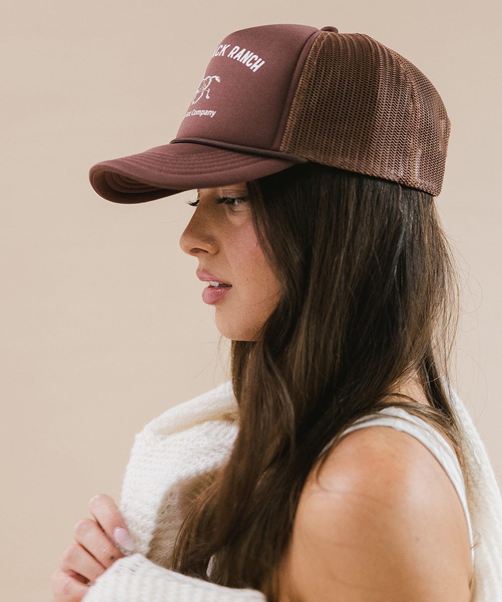 Premium Saddleback Ranch Trucker Hat - Durable Mesh Back & Adjustable Fit - Perfect for Outdoor Adventures, Rodeos & Country Lifestyle