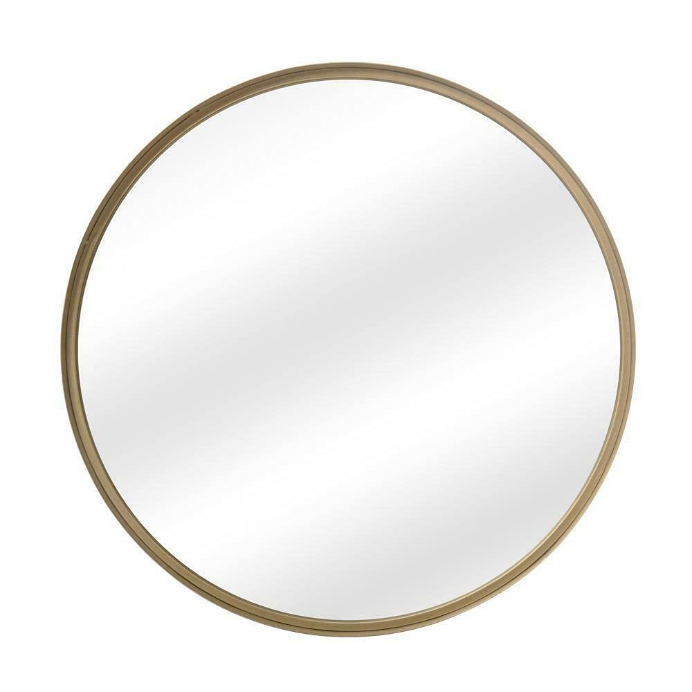 Nordic Style Round Wall Mirror - Geometric Bathroom & Bedroom Decor - Full Length Mirror for Home - Perfect for Vanity, Entryway, and Living Room Decor