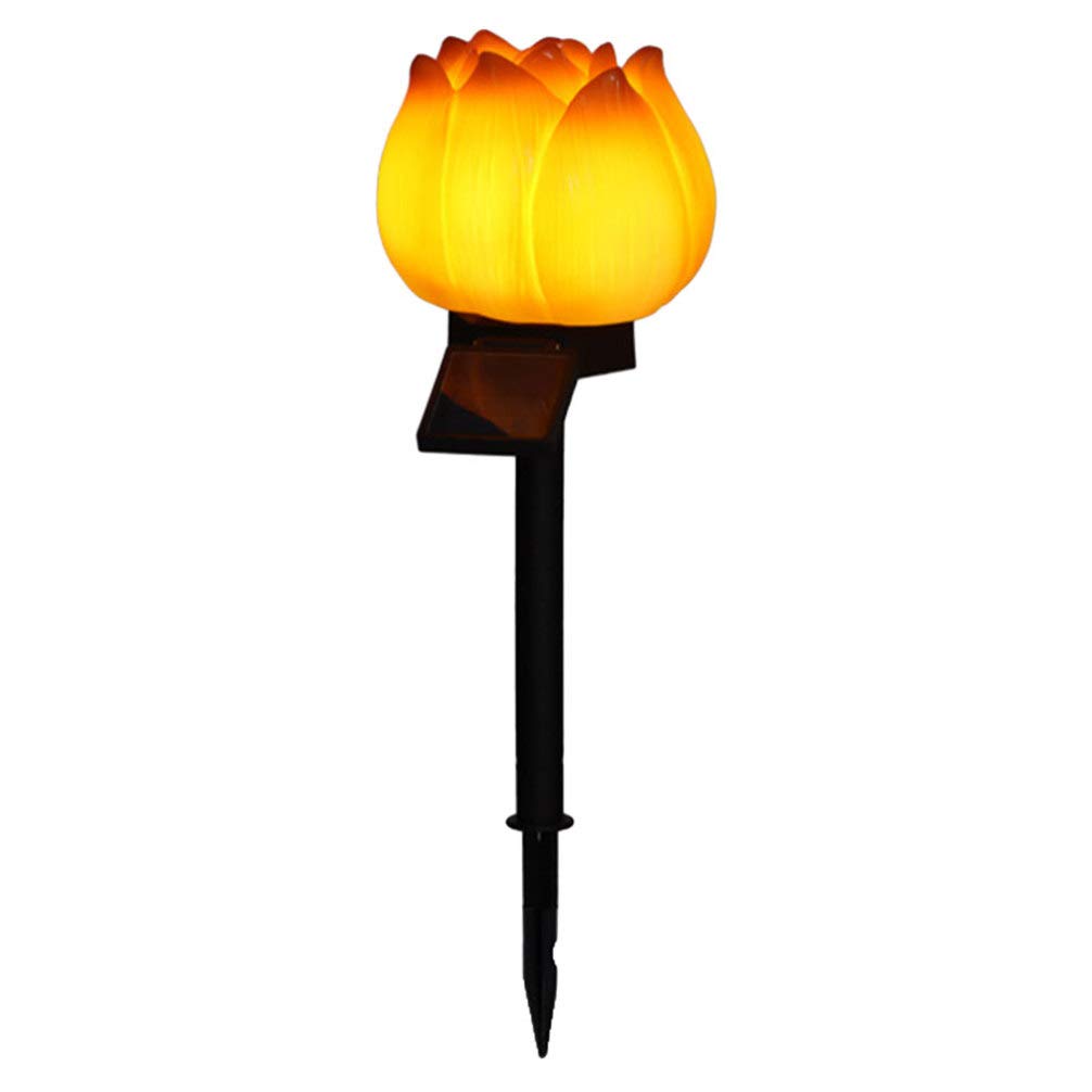 Yardwe Solar Flower Stake Lights - 1 Pack Waterproof LED Tulip Garden Lights for Walkway, Yard & Landscape Decor - Solar Powered Outdoor Garden Lighting for Pathways, Patios & Flower Beds