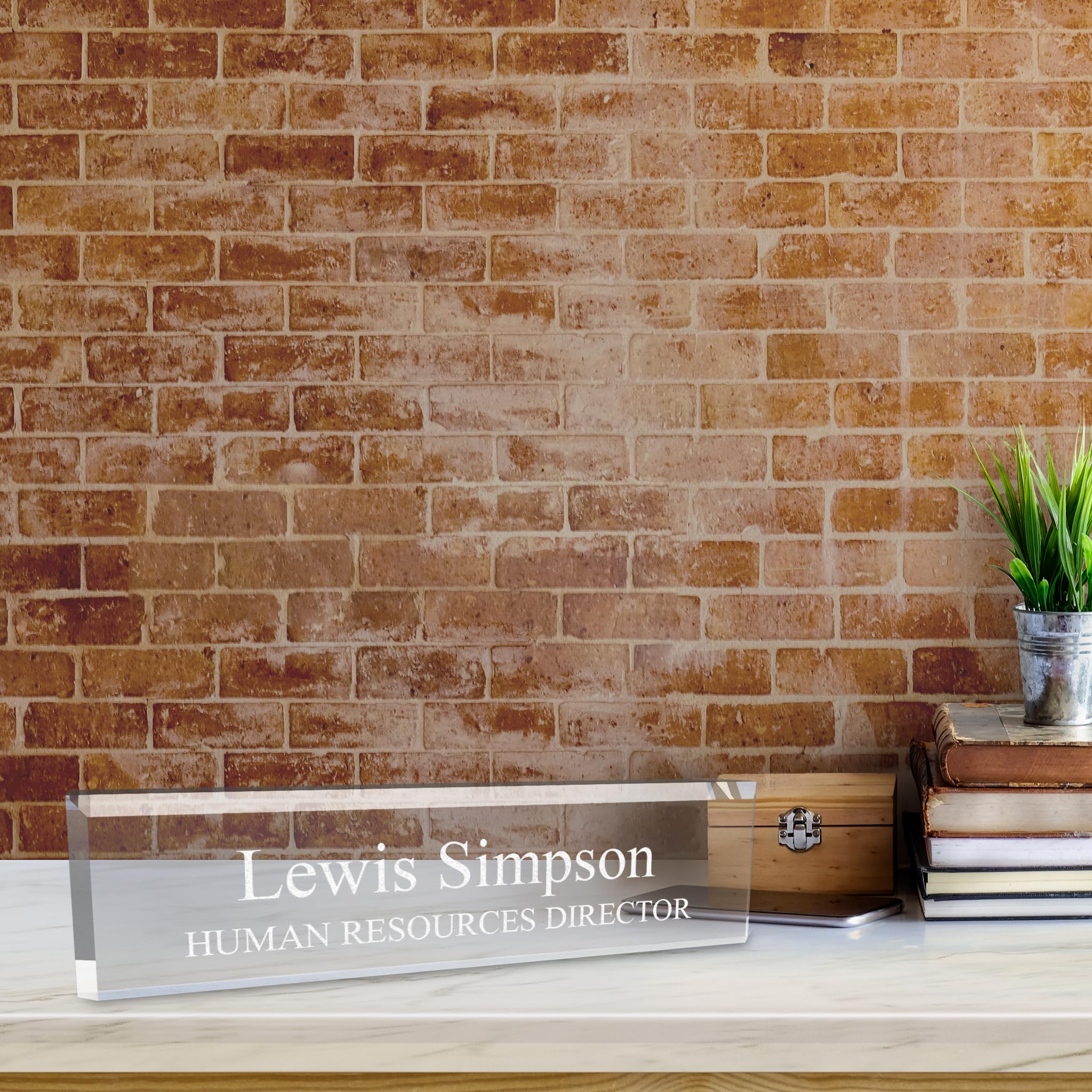 Personalized Acrylic Desk Name Plate 2
