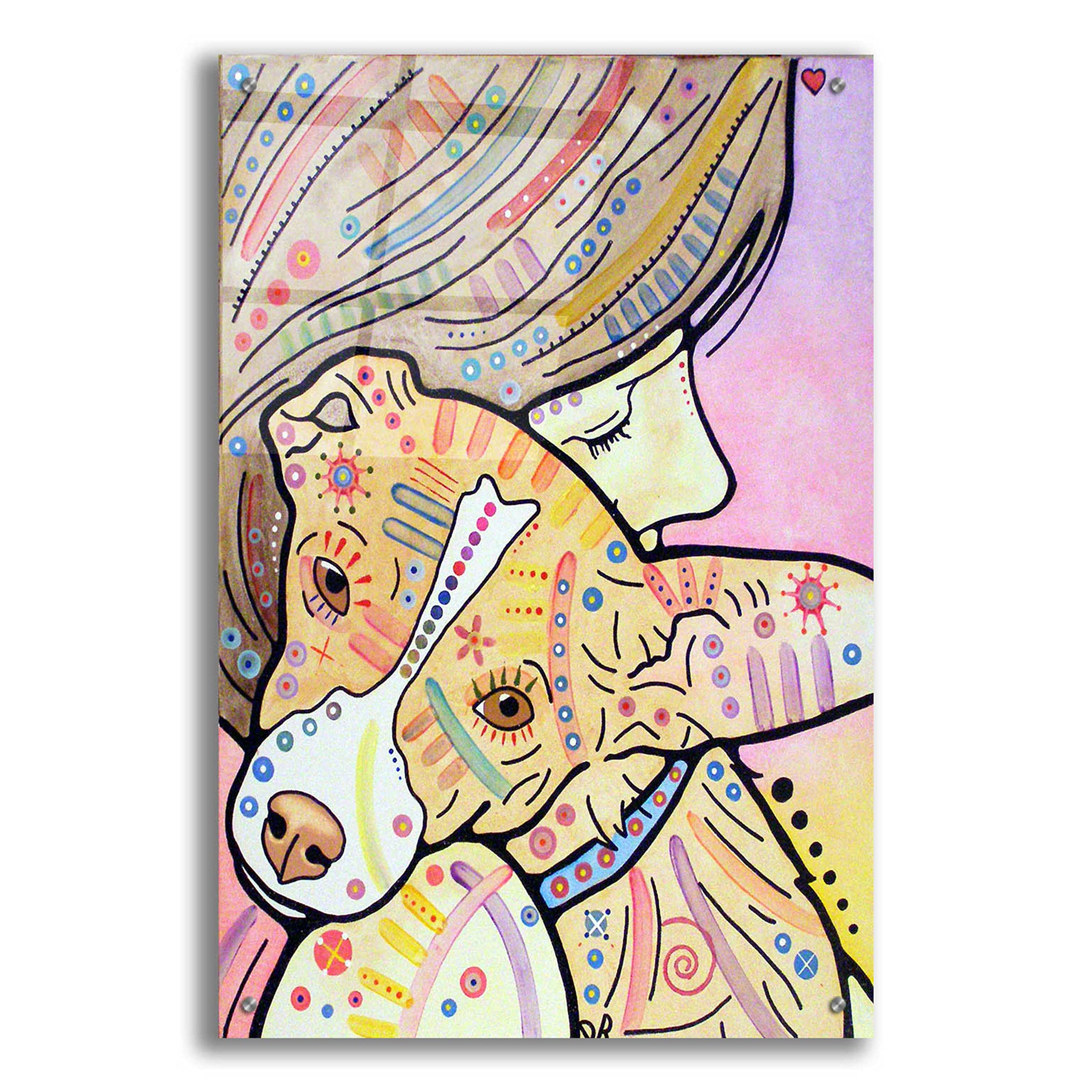Epic Art 'Pixie' by Dean Russo - Vibrant Acrylic Glass Wall Decor 24x36 Inches - Perfect for Living Room, Bedroom & Office Wall Art