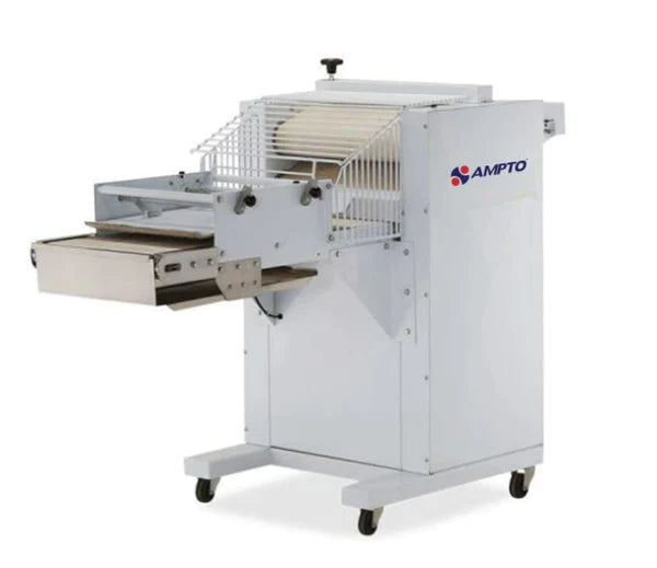 AMTPO Baguette Bread Moulder Machine - 19 3/4'' Rollers, 0.88-14 oz Dough Capacity (Model MB 500) - Perfect for Bakeries, Restaurants & Home Baking