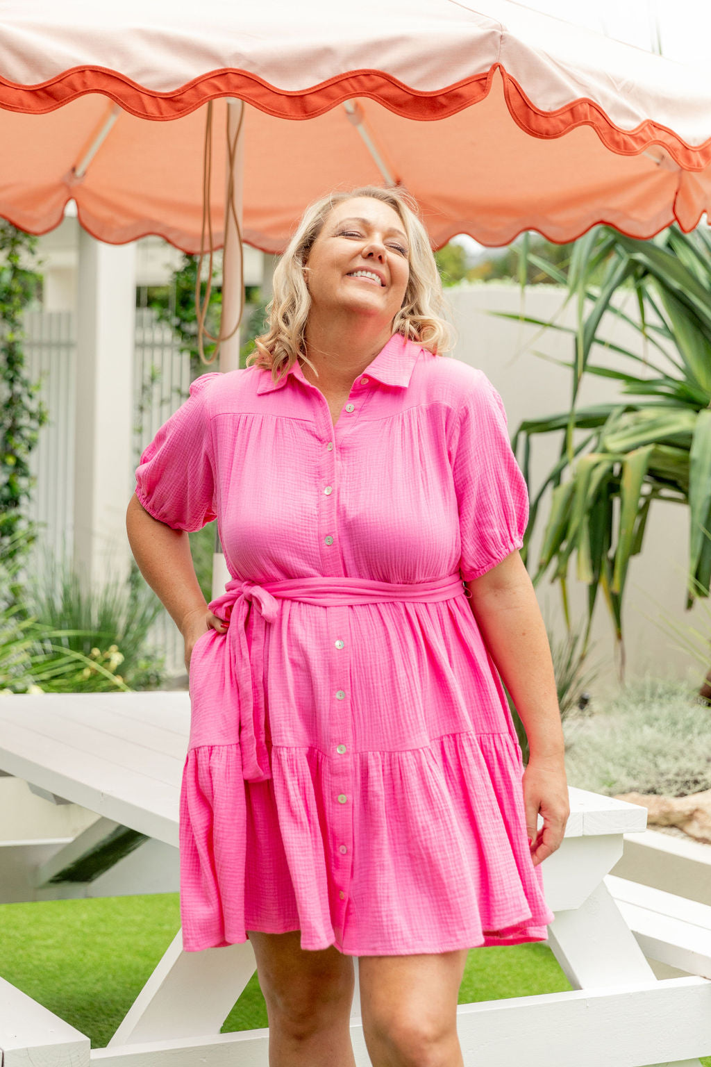 Stylish Pink Mali Dress for Women - Elegant Floral Print Summer Maxi Dress - Perfect for Beach Vacations, Parties & Date Nights