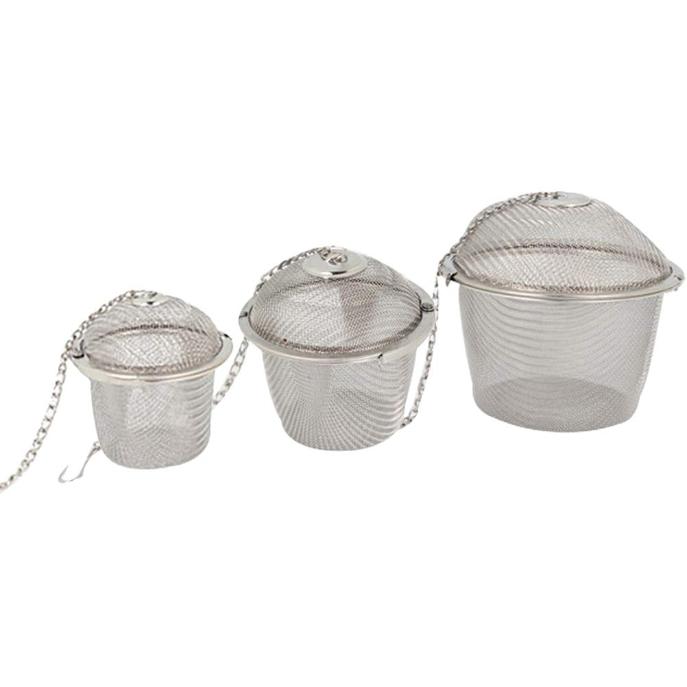 UPKOCH 3-Piece Reusable Stainless Steel Mesh Filter Set - Fine Strainer for Tea, Coffee, Spices & Cooking | Perfect for Loose Leaf Tea, Cold Brew, Herbal Infusions & Kitchen Use