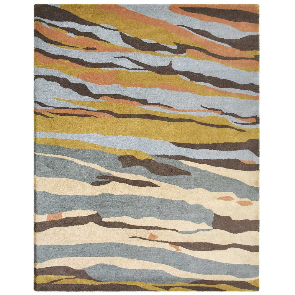 Premium Hand Tufted Wool Area Rug - Soft & Durable Non-Slip Living Room Carpet - Perfect for Bedroom, Nursery, and Home Decor