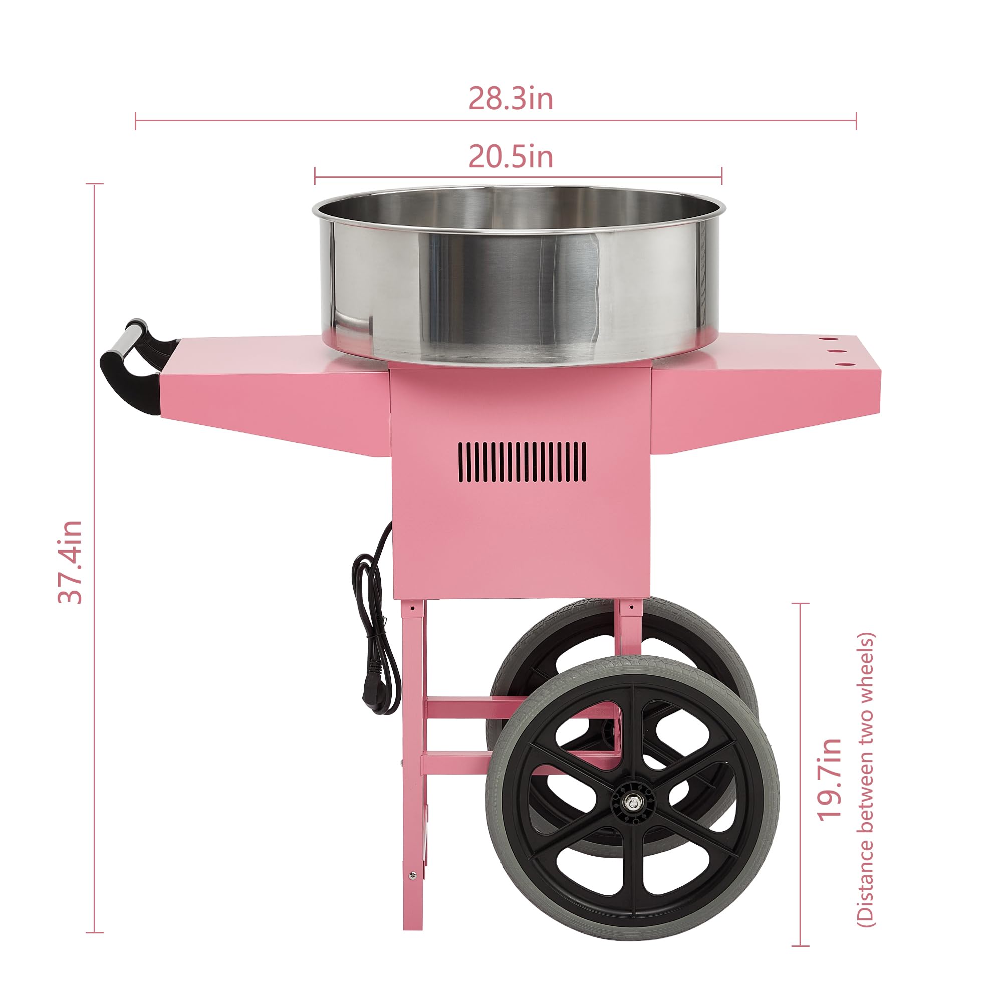 Commercial Electric Cotton Candy Machine for Kids & Parties - 20