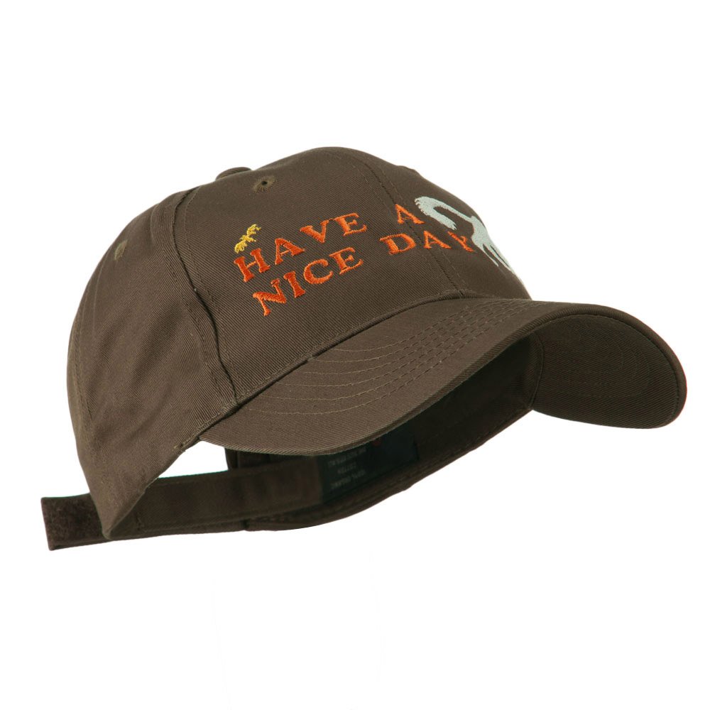 Halloween Cat Embroidered Baseball Cap - Funny 'Have a Nice Day' Design - Perfect for Costume Parties, Trick or Treating & Halloween Festivities