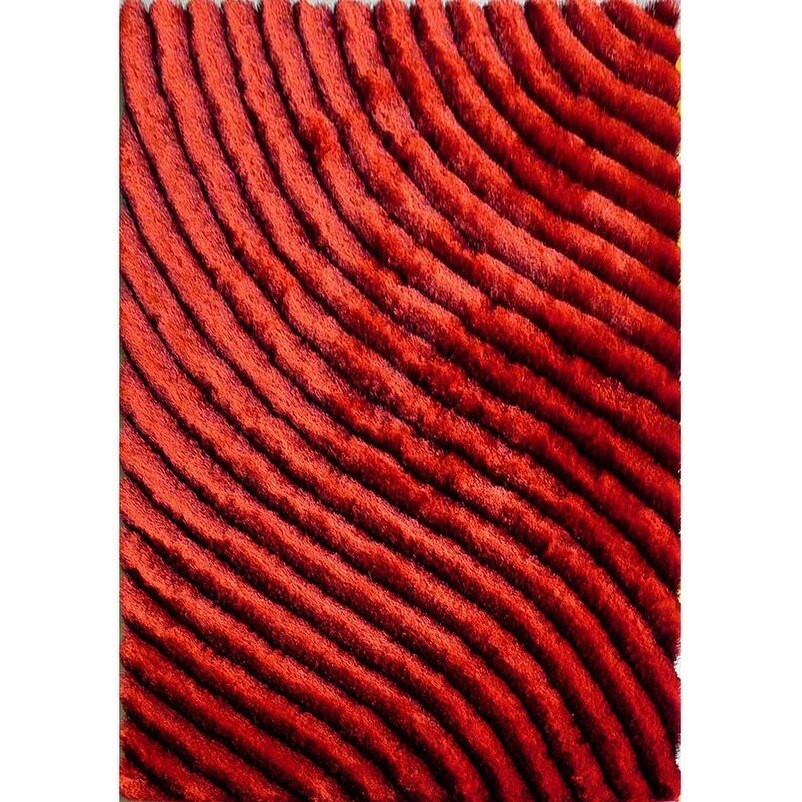 Premium 3D Shaggy Hand Tufted Area Rug - Soft Fluffy Non-Slip Living Room Carpet (3'6