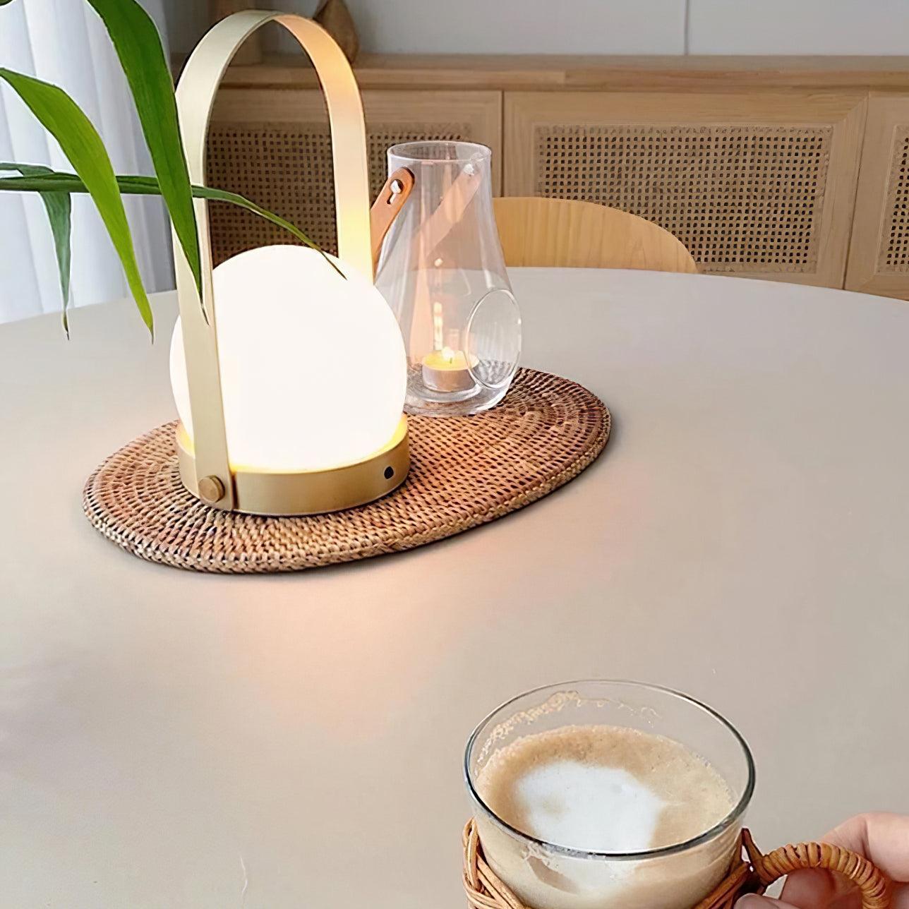 Carrie Rechargeable LED Table Lamp with Built-in Battery - Perfect for Bedroom, Living Room, and Office Lighting