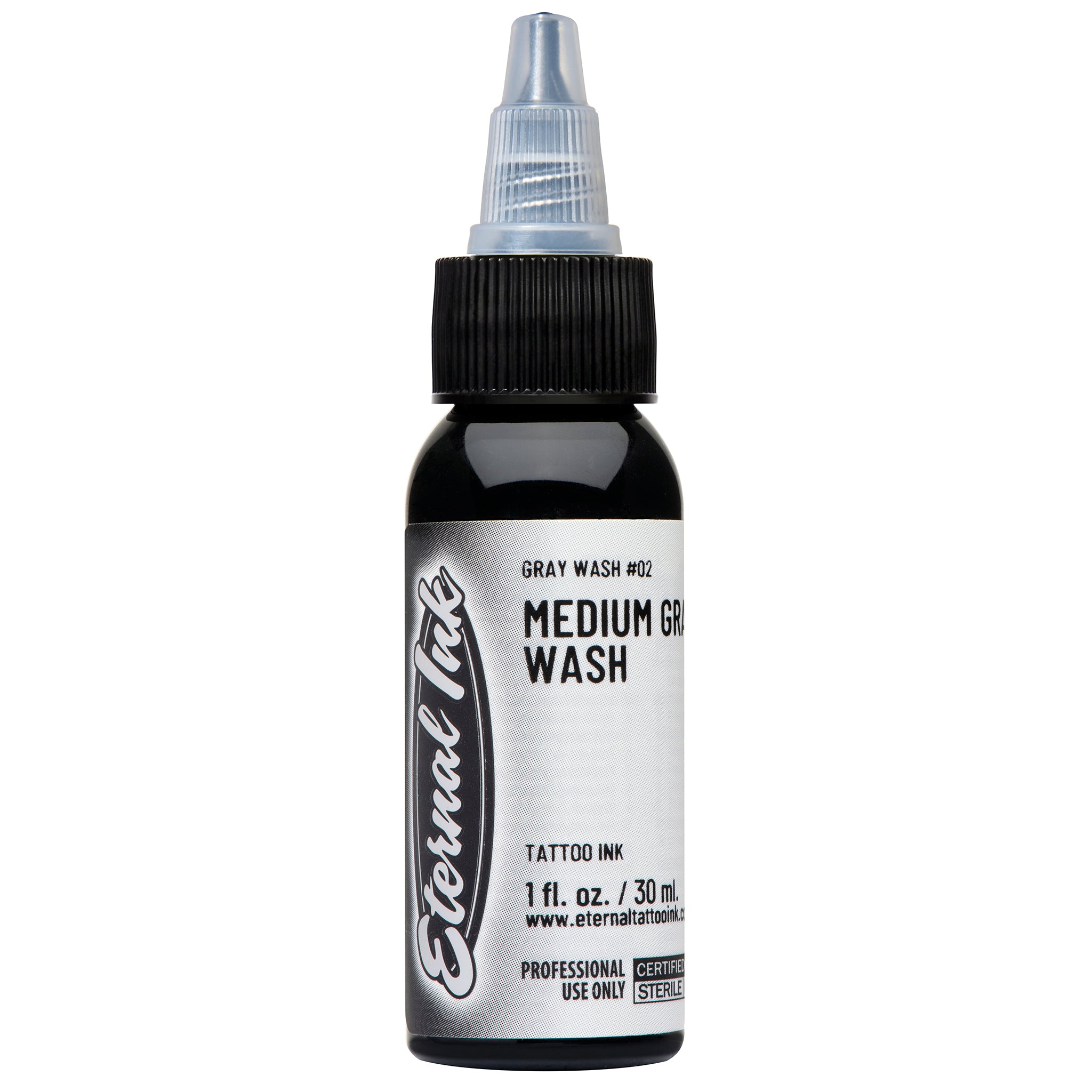 Eternal Medium Gray Wash Ink - Premium Quality Ink for Calligraphy, Drawing & Tattoo Art - Perfect for Artists, Designers & Crafters