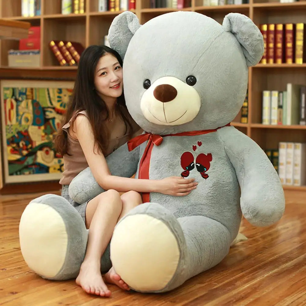 60-100CM Large Teddy Bear Plush Toy - Soft Giant Stuffed Animal Doll for Kids, Birthday Gift for Girlfriend, Valentine's Day Present - Perfect for Cuddling, Nursery Decor, and Special Occasions