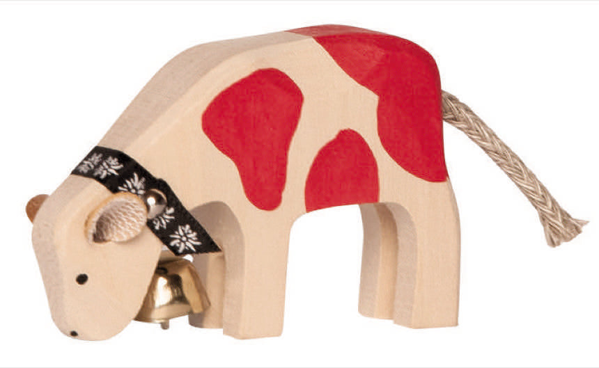 Marc Trauffer Traditional Swiss Cows Figurine - Authentic Swiss Decor for Home & Office - Perfect for Farmhouse, Alpine, and European Style Decorations
