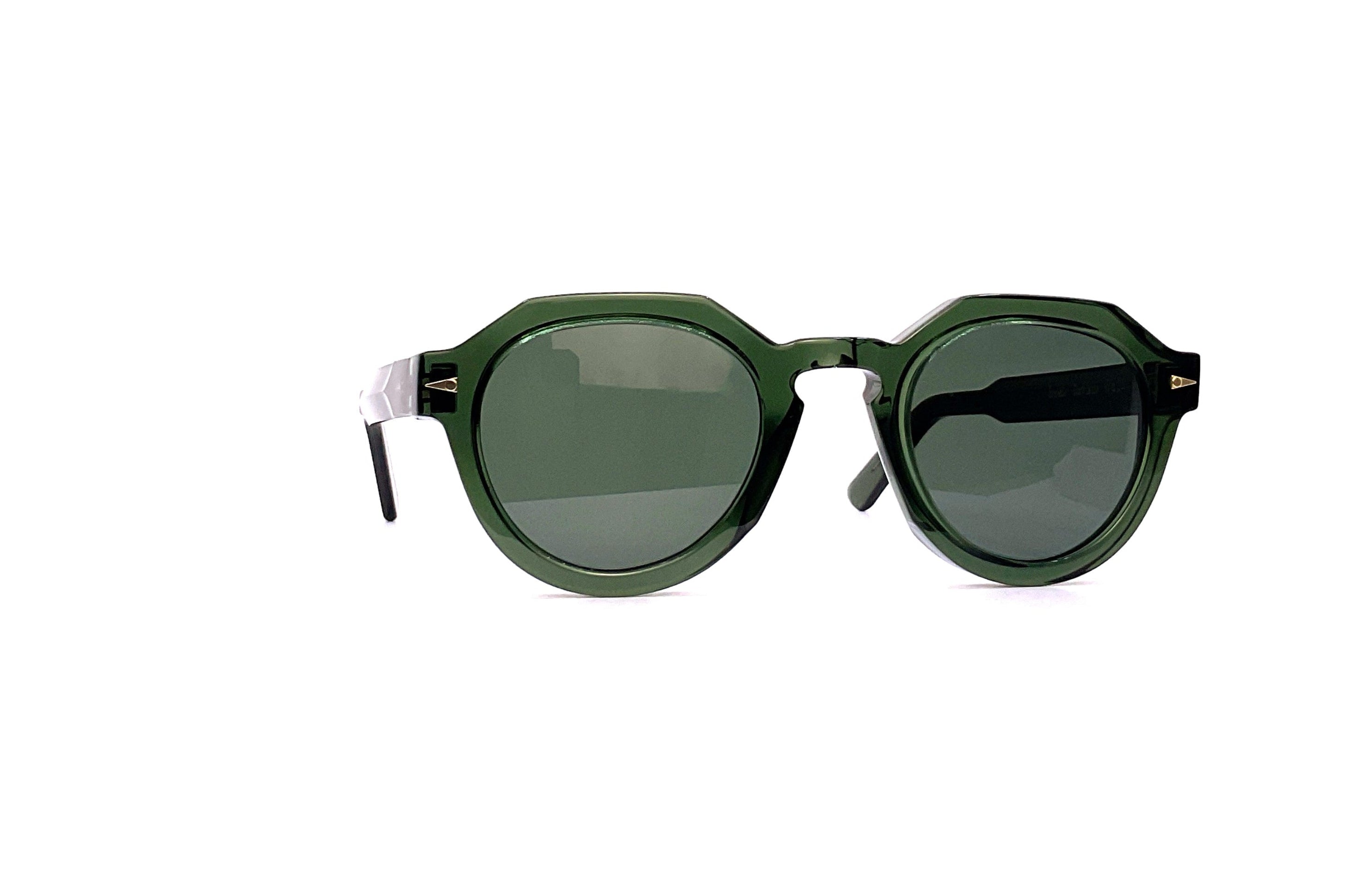 Ahlem Grenelle Sunglasses - Dark Green Polarized Lenses for UV Protection - Perfect for Outdoor Activities, Travel & Fashion