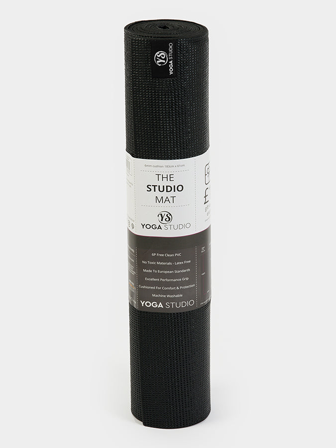 Premium Non-Slip 6mm Thick Yoga Mat for Hot Yoga & Home Workouts - Eco-Friendly TPE Exercise Mat with Carrying Strap - Ideal for Pilates, Gym & Studio Practice