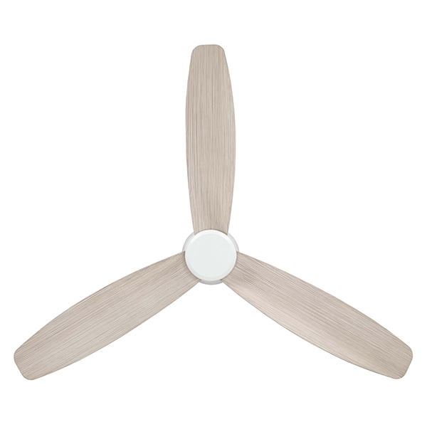 Eglo Seacliff 52 Inch 132cm DC Ceiling Fan with Light - White Oak Finish - Modern Energy Efficient Fan for Living Room, Bedroom & Outdoor Spaces