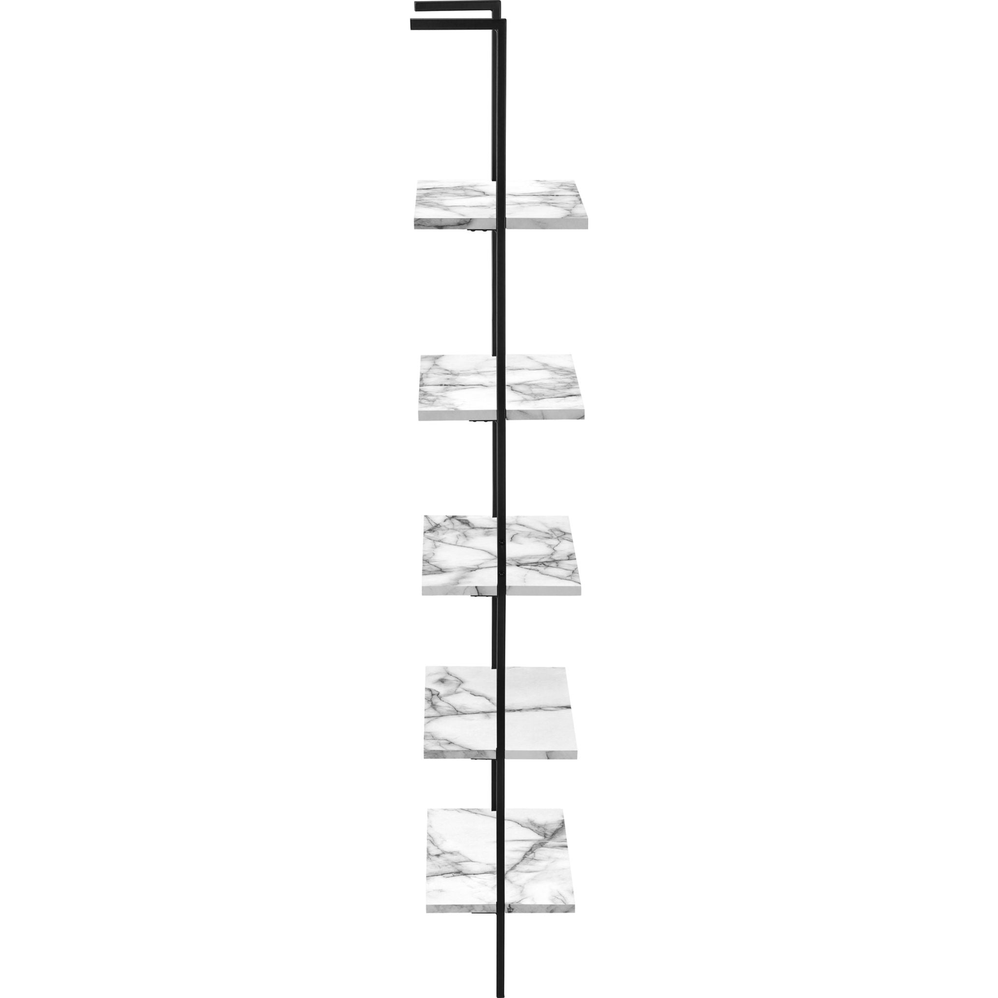 Modern Grey and Black Bookshelf - Sturdy Wooden Bookcase for Home, Office, or Library - Perfect for Organizing Books, Decor, and Storage Needs