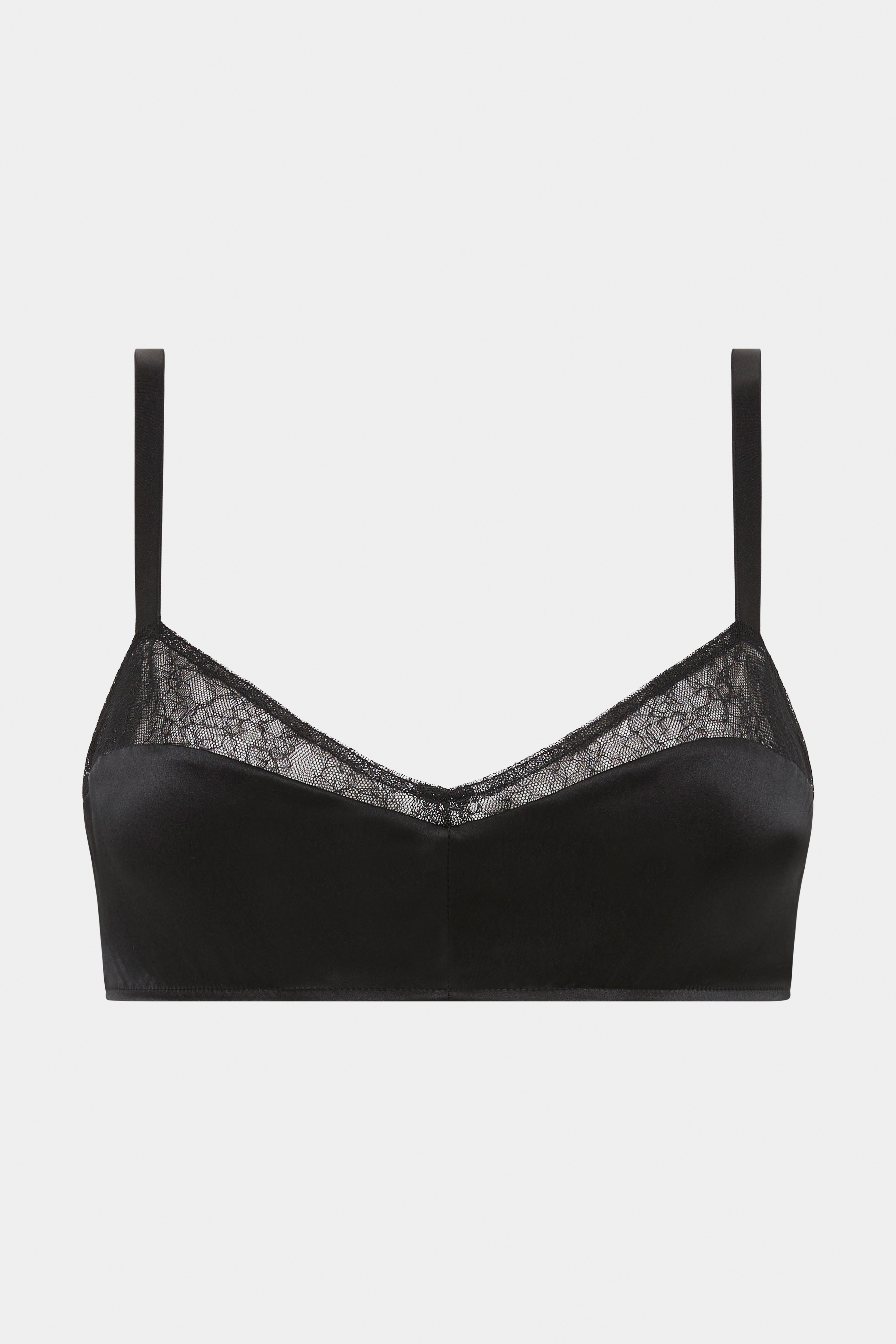 Dunya Comfortable Bralette for Women - Soft Wireless Bra, Seamless Underwear, Black - Perfect for Yoga, Lounge & Everyday Wear