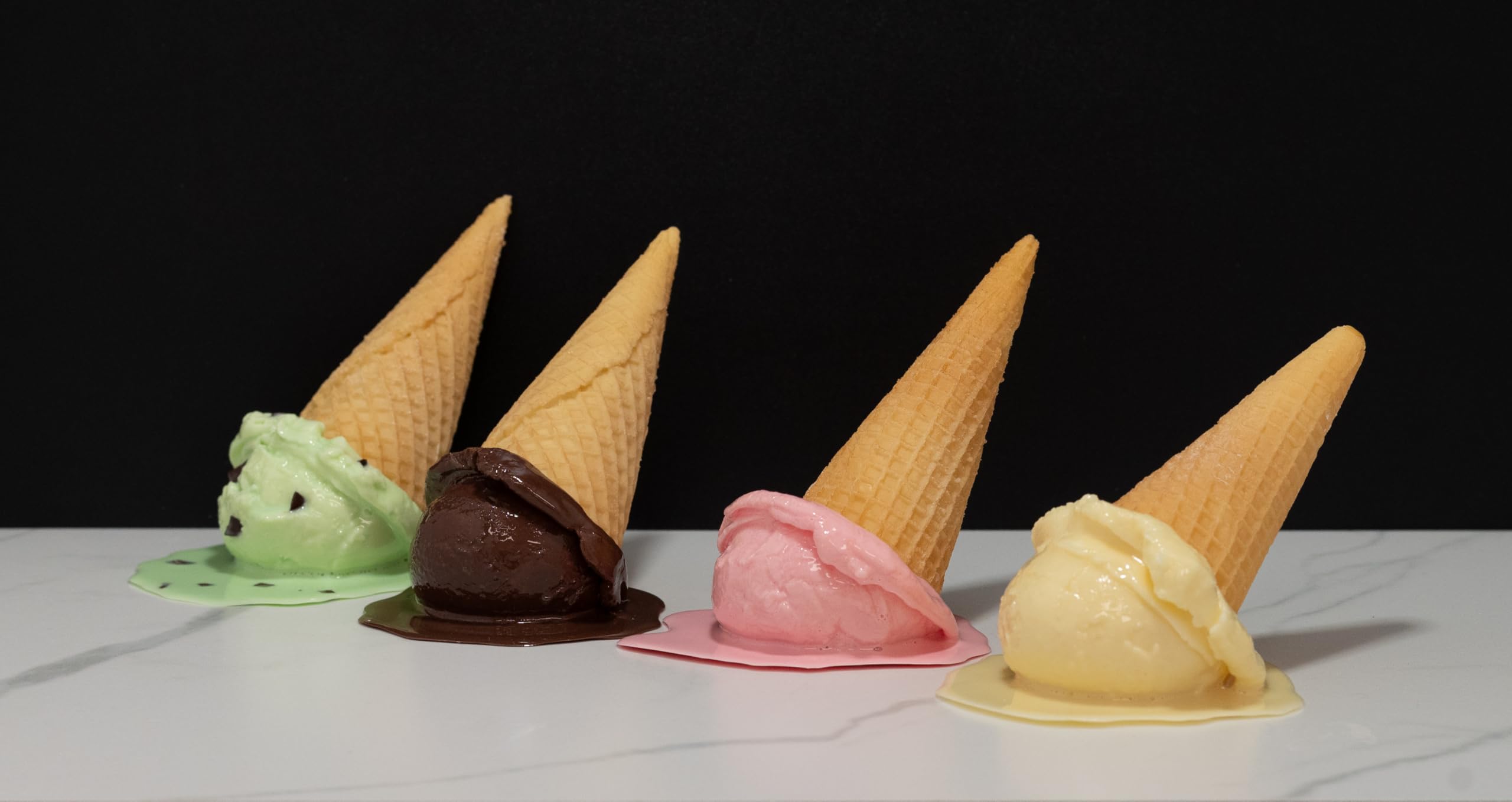 Just Dough It Fake Melting Strawberry Ice Cream Cone - Realistic Decorative Fake Dessert for Party Decor, Photo Props & Home Display